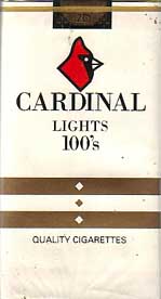 Cardinal Lights 100s cigarettes